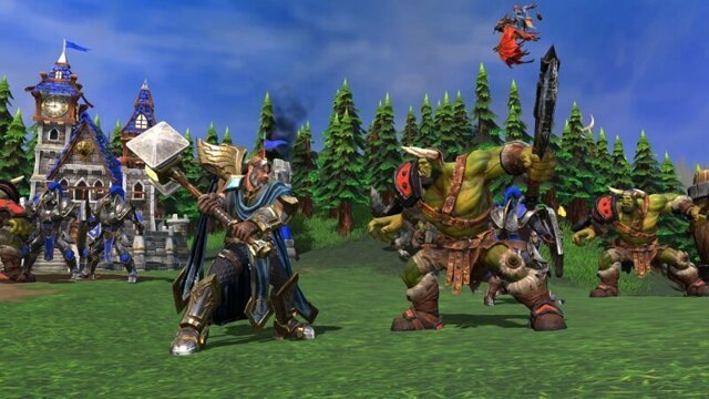 Русский геймплей Warcraft III: Refordgered. Альянс. Отстройка базы