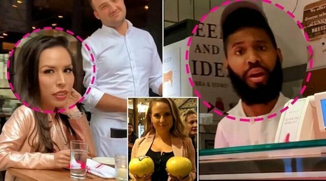 Женщина показала прохожим пышную грудь, чтобы повысить осведомленность о раке молочной железы