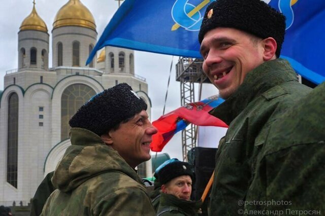 В Омске казаки поставили камеру фотофиксации на пути кортежа Путина