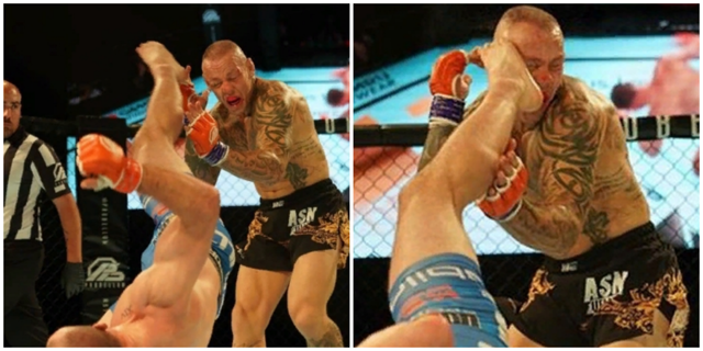 Молодой боец нокаутировал ветерана UFC ударом «раскат грома»