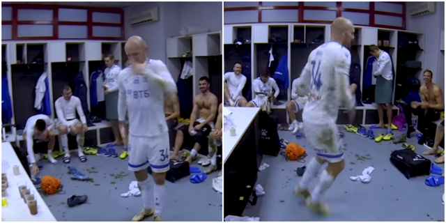 Самый скромный футболист «Динамо» устроил танцы в раздевалке после победы