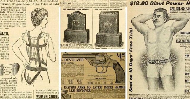 Электровиагра, надгробия и револьверы: что заказывали на дом 100 лет назад