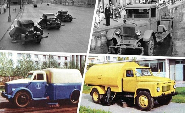 «Подметалки» и «поливалки»: история коммунальных машин прошлых лет