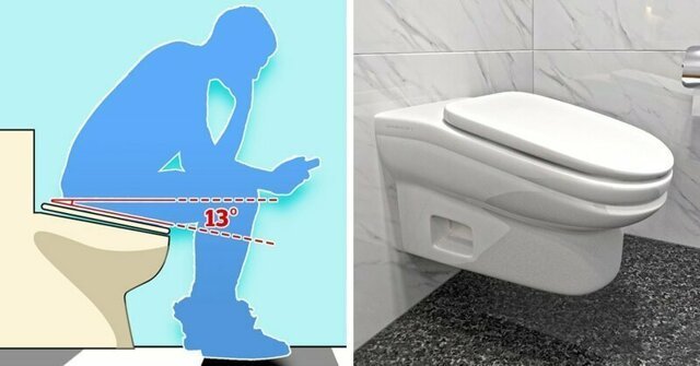 В Британии разработали неудобный унитаз с наклоном, чтобы отучить сотрудников долго сидеть в туалете 