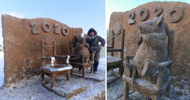 К Новому году - новые оригинальные изваяния из якутского навоза