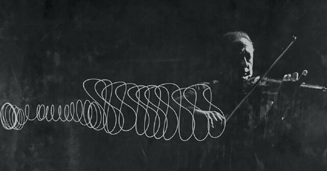 Танец смычка Яши Хейфеца в фотографиях 1952 года