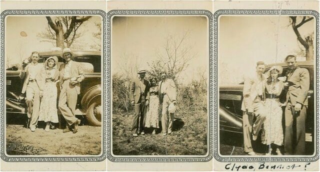Фотографии Бонни, Клайда и других участников их банды (1934 г.)