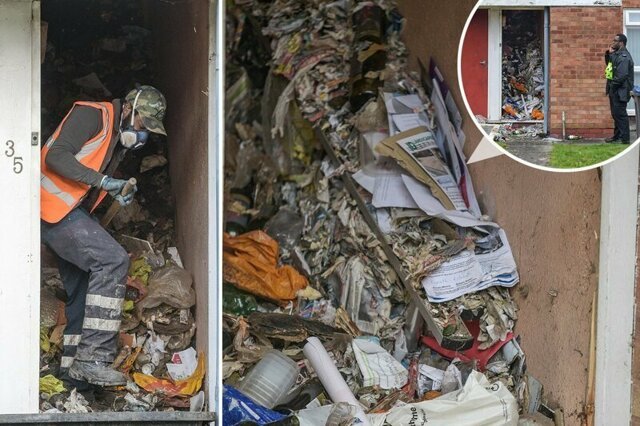 Труп барахольщика нашли погребенным под горами мусора в его доме