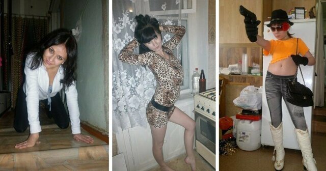 Домашние фотосессии простушек, кадры с которых были выложены в интернет их бывшими подругами