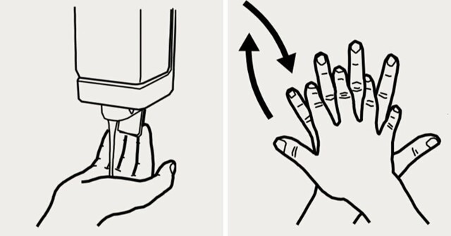 Наглядная инструкция как правильно мыть руки