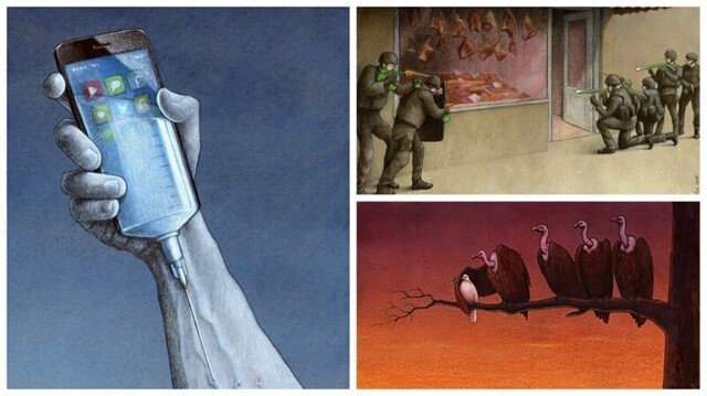 Польский карикатурист удивительно точно описывает болезни нашего общества