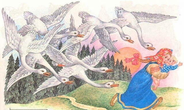 Кто такие «гуси-лебеди» из русской народной сказки