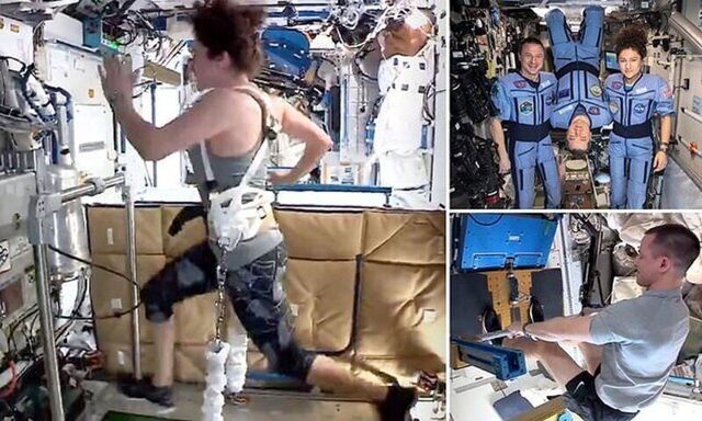 Астронавты НАСА делятся видеозаписями своих тренировок на борту МКС