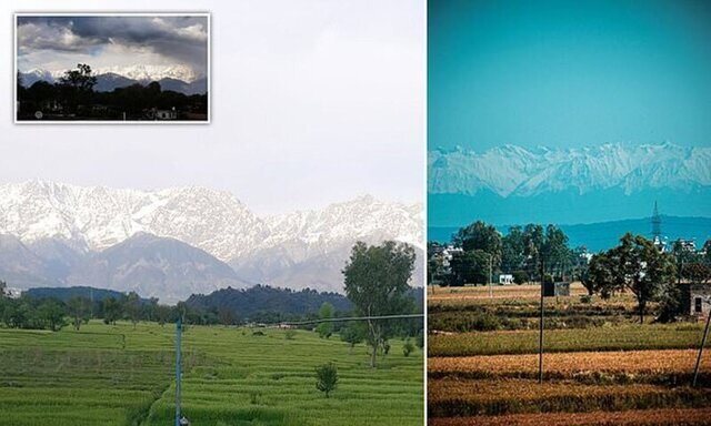 Жители индийского штата Пенджаб впервые за 30 лет смогли увидеть Гималаи