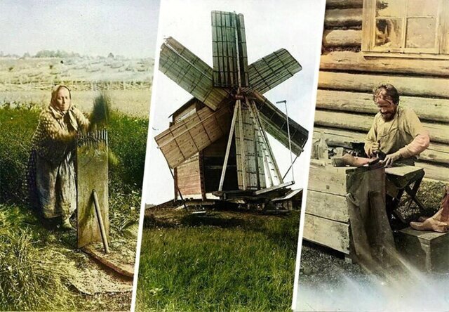 Уникальные цветные фото крестьян России XIX века