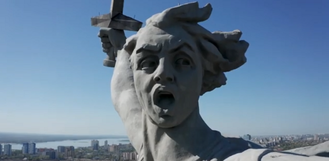 Красавец-памятник «Родина-Мать зовёт!», полностью отреставрирован (видео)