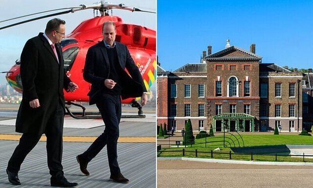 Принц Уильям разрешил вертолетам скорой помощи заправляться у своего дворца