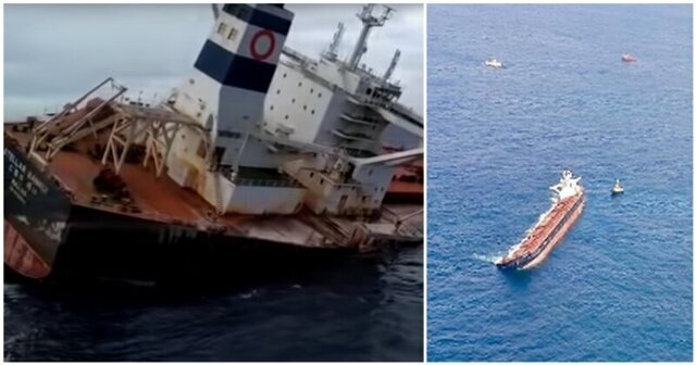 Cписали в океан: затопление огромного судна у побережья Бразилии