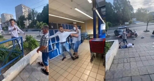 Колбасные бои: разборки двух мужчин в супермаркете