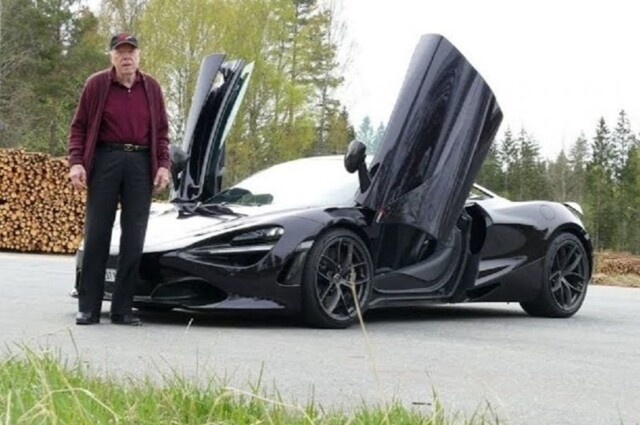 78-летний мужчина купил себе суперкар McLaren и ездит на нем ежедневно