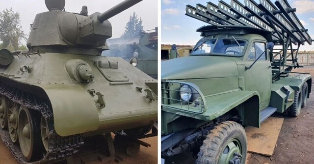 В Москве выставили на продажу Т-34 и "Катюшу"