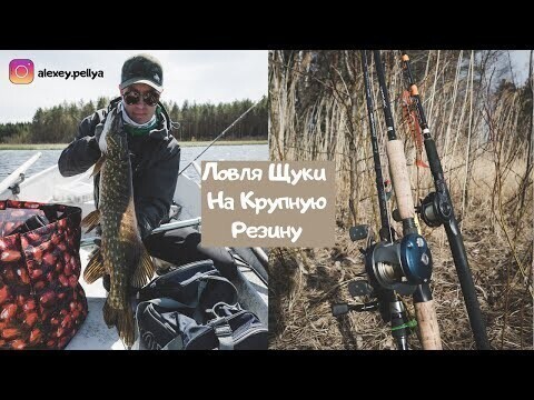 Этот силикон манит крупную щуку . Ловля щуки на крупный силикон