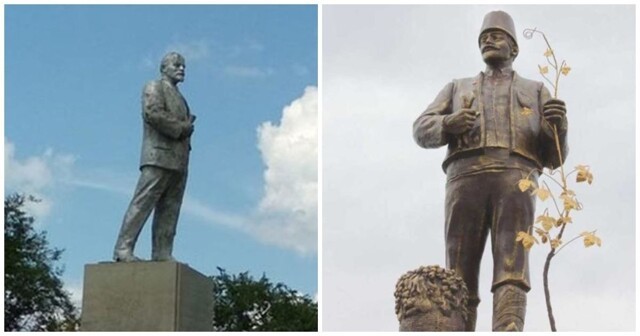 На Украине памятник Ленину превратили в монумент болгарскому колонисту