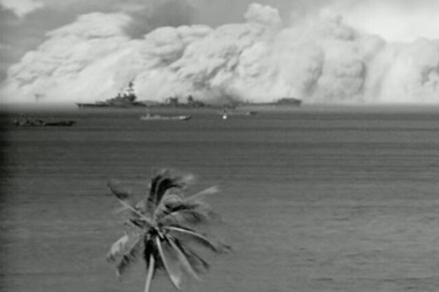 Искусственные цунами от атомной бомбы: видео испытаний