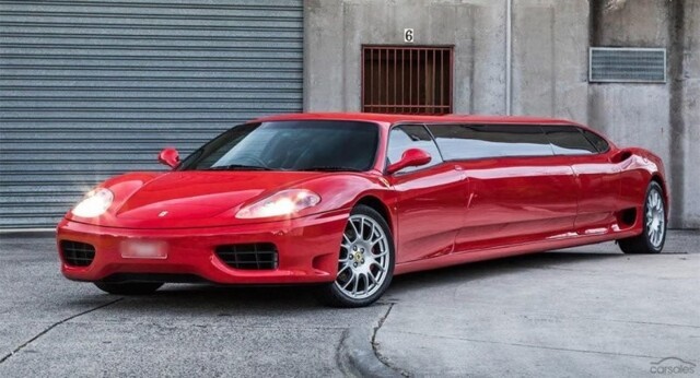 Сумасшедший лимузин Ferrari 360 Modena выставлен на продажу в Австралии