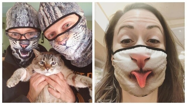 30 странных и смешных защитных масок для людей-кошек