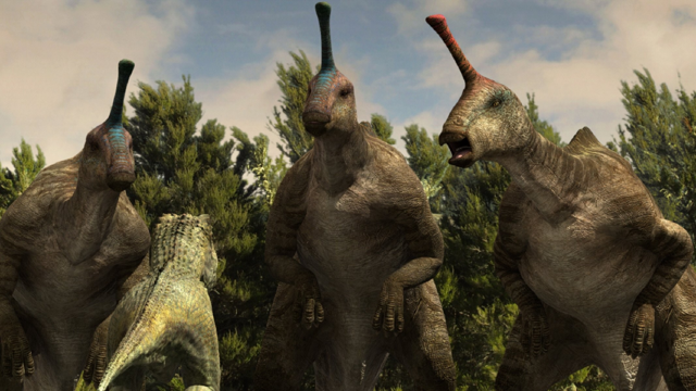 Цинтаозавр: Телепузик мелового периода. Динозавр со смешной антенной на голове. Зачем она?