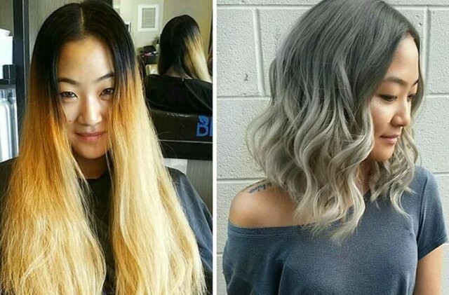 Фото людей «до и после» того, как они обрезали свои длинные волосы