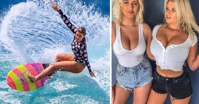 Австралийские сестры-красотки бросили серфинг ради заработка на непристойных фотках