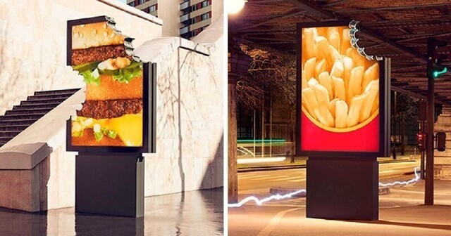 McDonald’s запустил забавную уличную рекламу