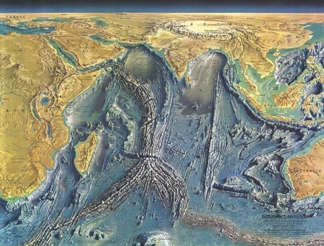 Как выглядит рельеф дна мирового океана