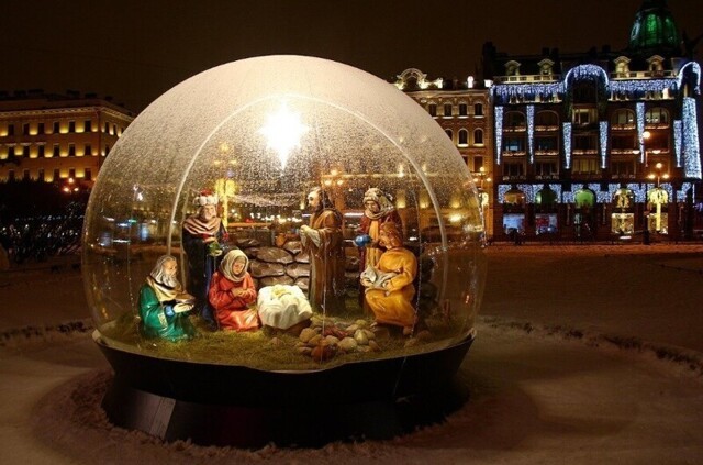 В  Петербурге у Казанского собора появится рождественский вертеп