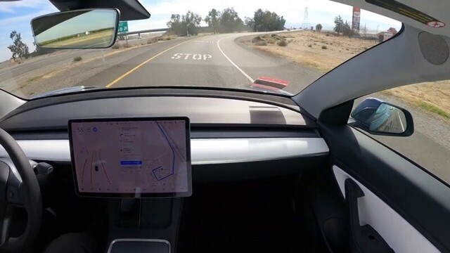 На автопилоте в Tesla Model 3 из Сан-Франциско в Лос-Анджелес