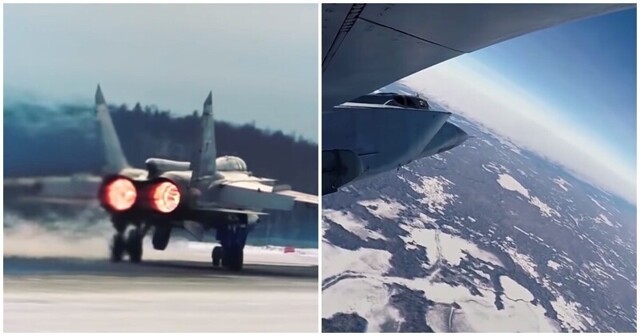 Американцы восхитились полетом российского истребителя у границ ближнего космоса