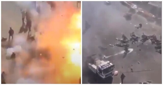 Самоподрыв смертника в Багдаде попал на видео