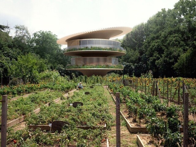 Архитектура будущего: дом-подсолнух, который движется к солнцу, как цветок