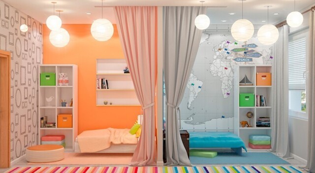 Комната для разнополых детей разного возраста