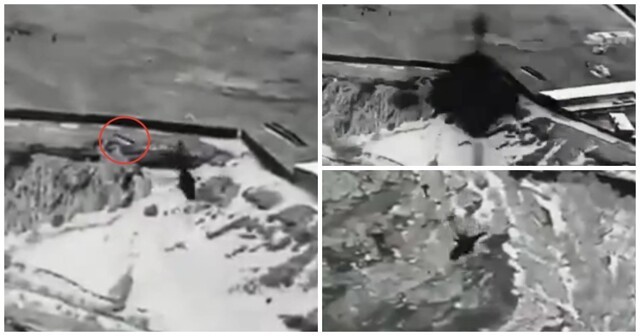 Опубликовано видео крушения афганского вертолета Ми-17 со спецназом на борту