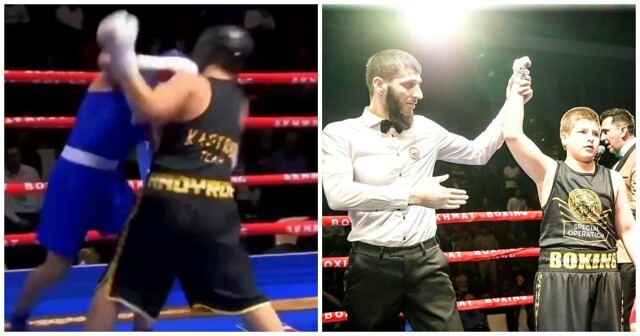 Сыну Рамзана Кадырова присудили очень спорную победу в боксерском поединке