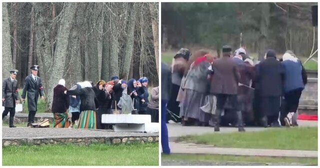 Ко Дню Победы в Белоруссии провели реконструкцию сожжения жителей деревни