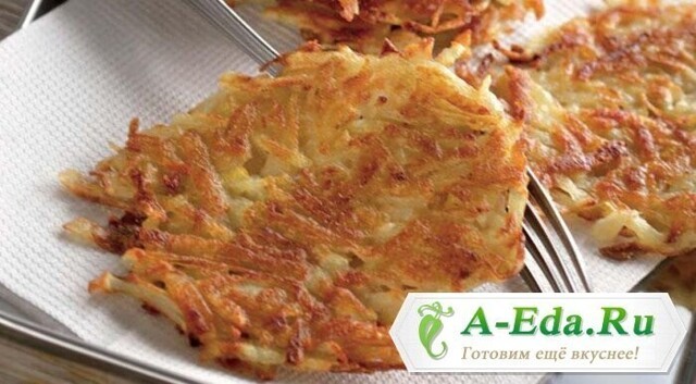 Драники картофельные с луком