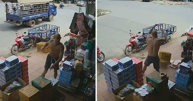 Американец разгромил магазин в Камбодже: его отказались обслуживать, потому что он белый