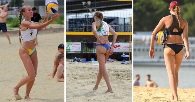 Песок, бикини, мяч: по-настоящему горячие снимки с турнира по пляжному волейболу в Ростове-на-Дону
