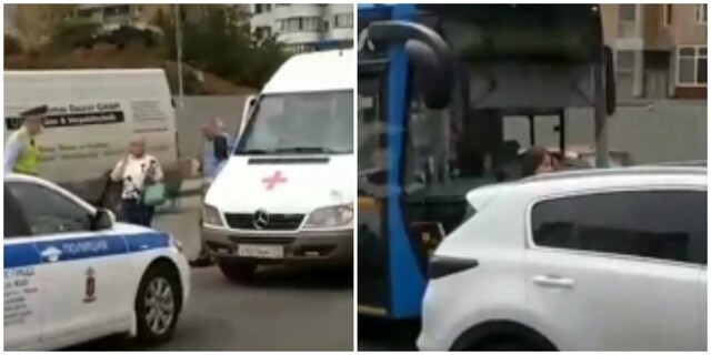 Автоледи в Москве перегородила дорогу автобусу и распылила в него баллончик