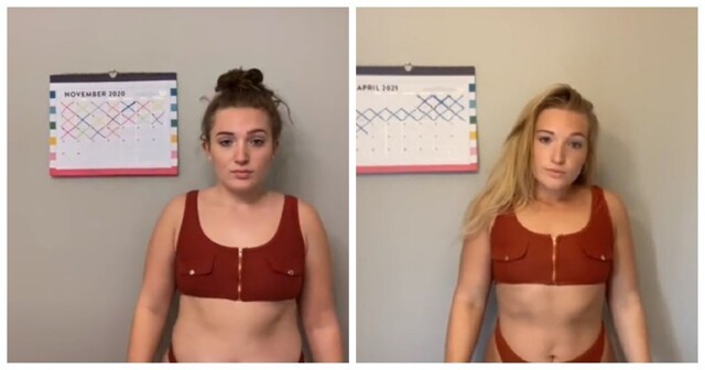 Девушка опубликовала таймлапс полугодовалой коррекции веса и стала знаменитой: видео