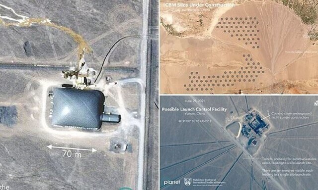 Китай строит более 100 ядерных ракетных шахт в пустыне